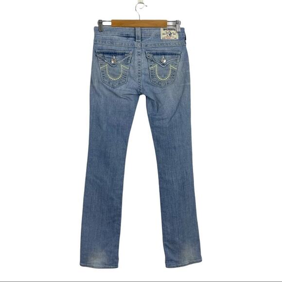 True Religion Straight Leg Light Wash Jeans 27 - Picture 6 of 14